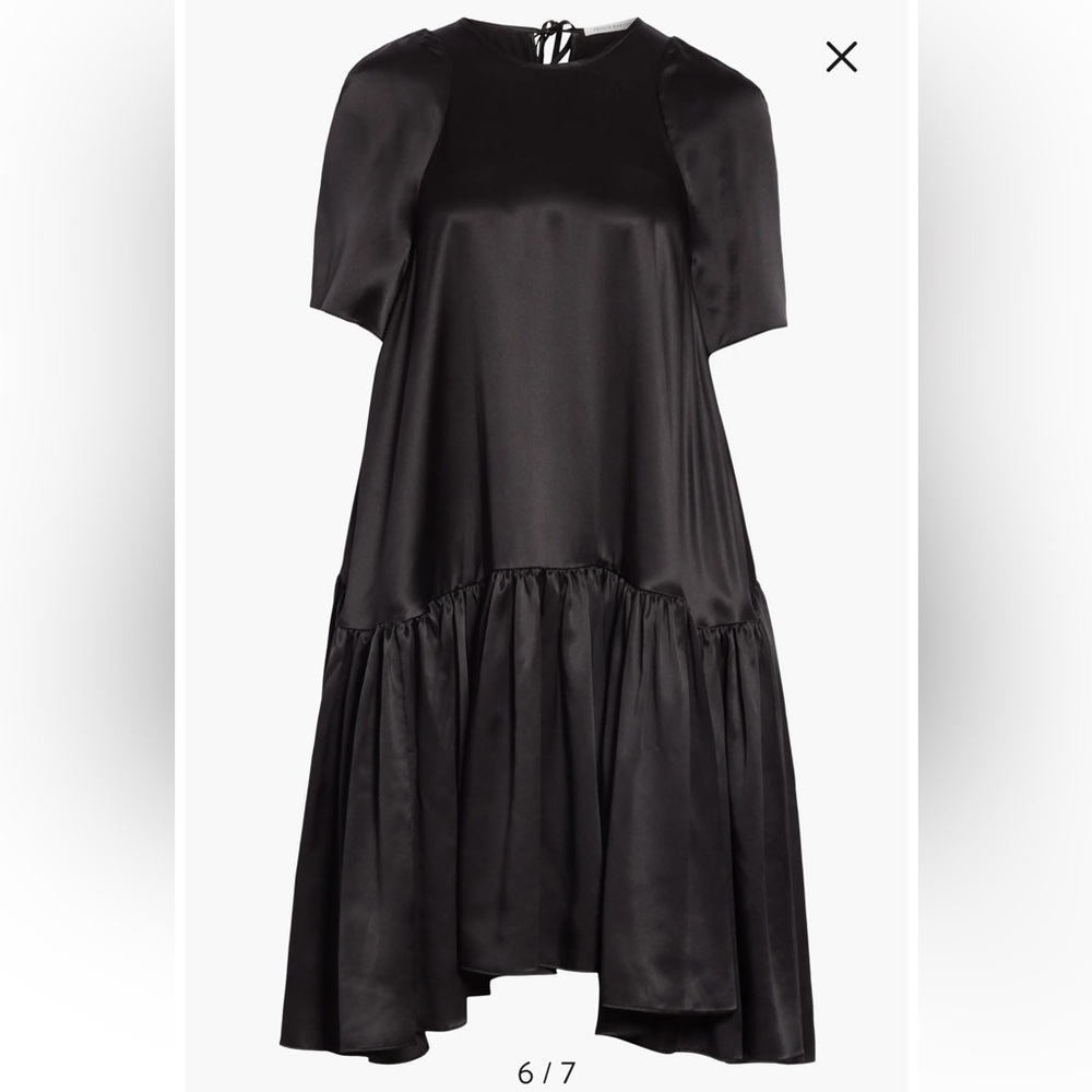 Cecilie Bahnsen Annabella Black Silk Dress size 4 - Picture 5 of 11